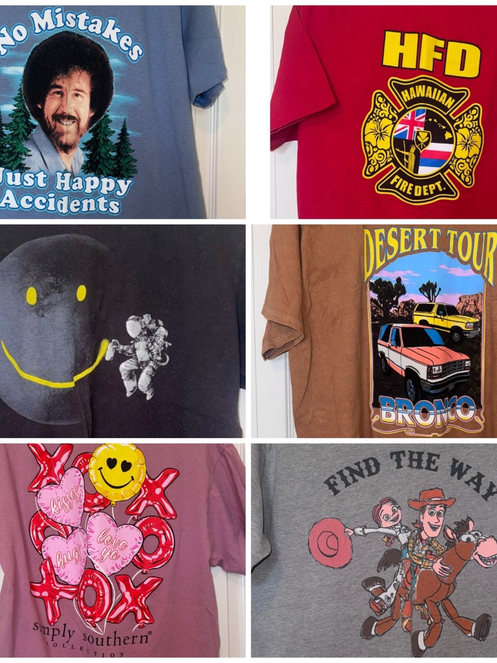 Short Sleeve Graphic Tee Shirt Lot Bundle